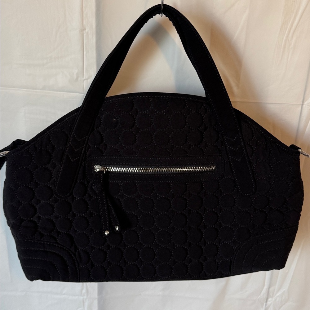 Vera Bradley Black Quilted Crossbody And Shoulder Bag - Picture 6 of 14